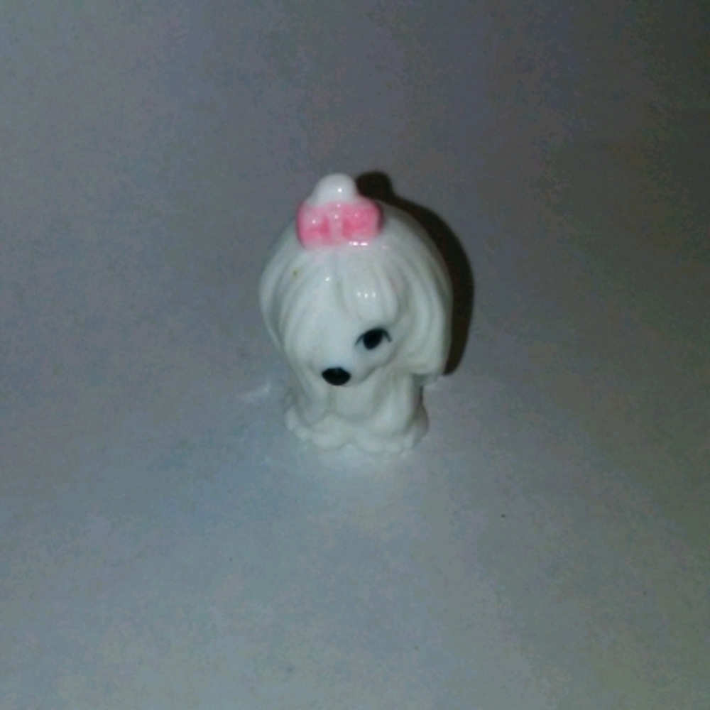 Vintage Bug House bone china miniatures shitsu fig